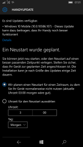 Windows Mobile 10 - 10586.107 Update