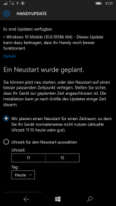 Windows Mobile 10 - Update 10.0.10586.164