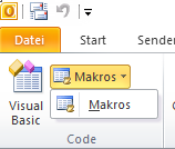 Outlook Makros - Ordner Suche